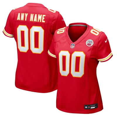 Kansas City Chiefs Nike Women's Custom Game Jersey - Red