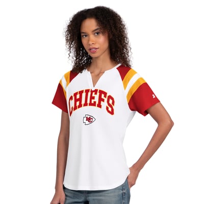  Kansas City Chiefs Starter Women's Game On Notch Neck T-Shirt - White