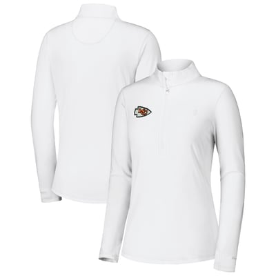 Kansas City Chiefs Tommy Bahama Women's Sport Playa Vista IslandZone Quarter-Zip Jacket - White