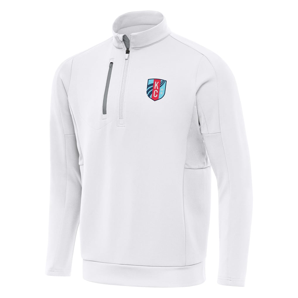Kansas City Current Antigua Generation Quarter-Zip Pullover Jacket - White