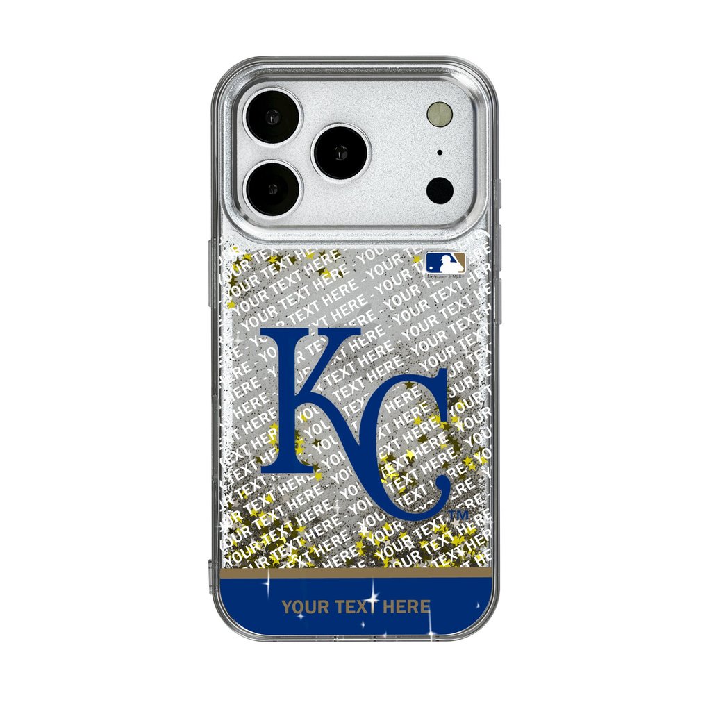 Kansas City Royals iPhone Personalized Glitter Case
