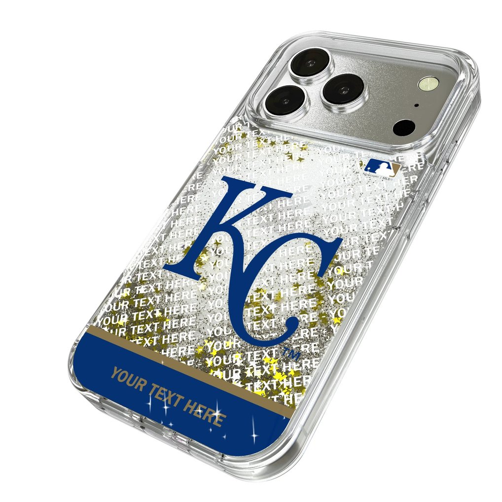Kansas City Royals iPhone Personalized Glitter Case
