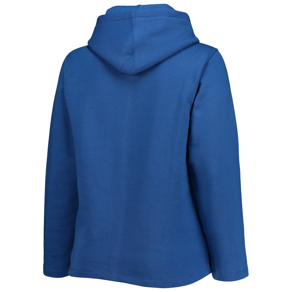 Kansas City Royals Soft as a Grape Women's Plus Size Side Split Pullover Hoodie - Royal