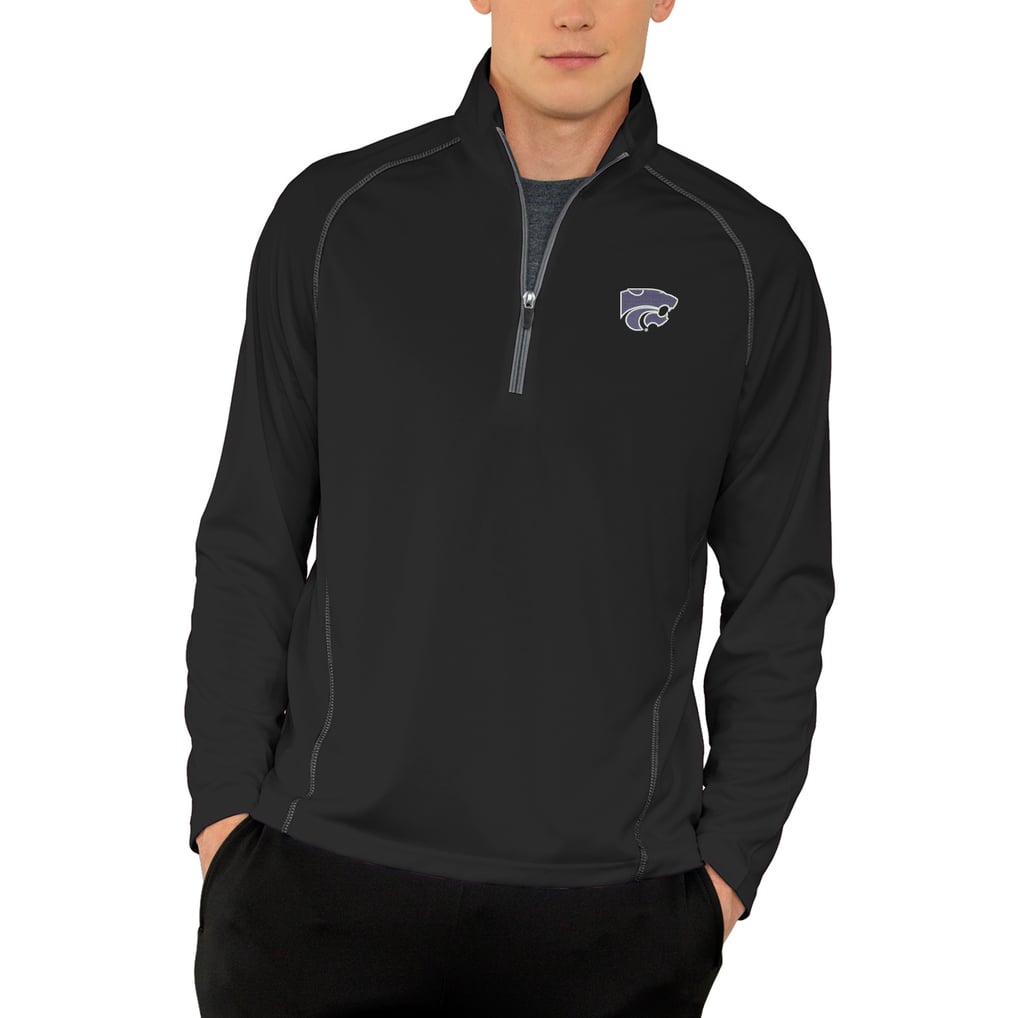 Kansas State Wildcats Vansport Performance Quarter-Zip Pullover Jacket - Black