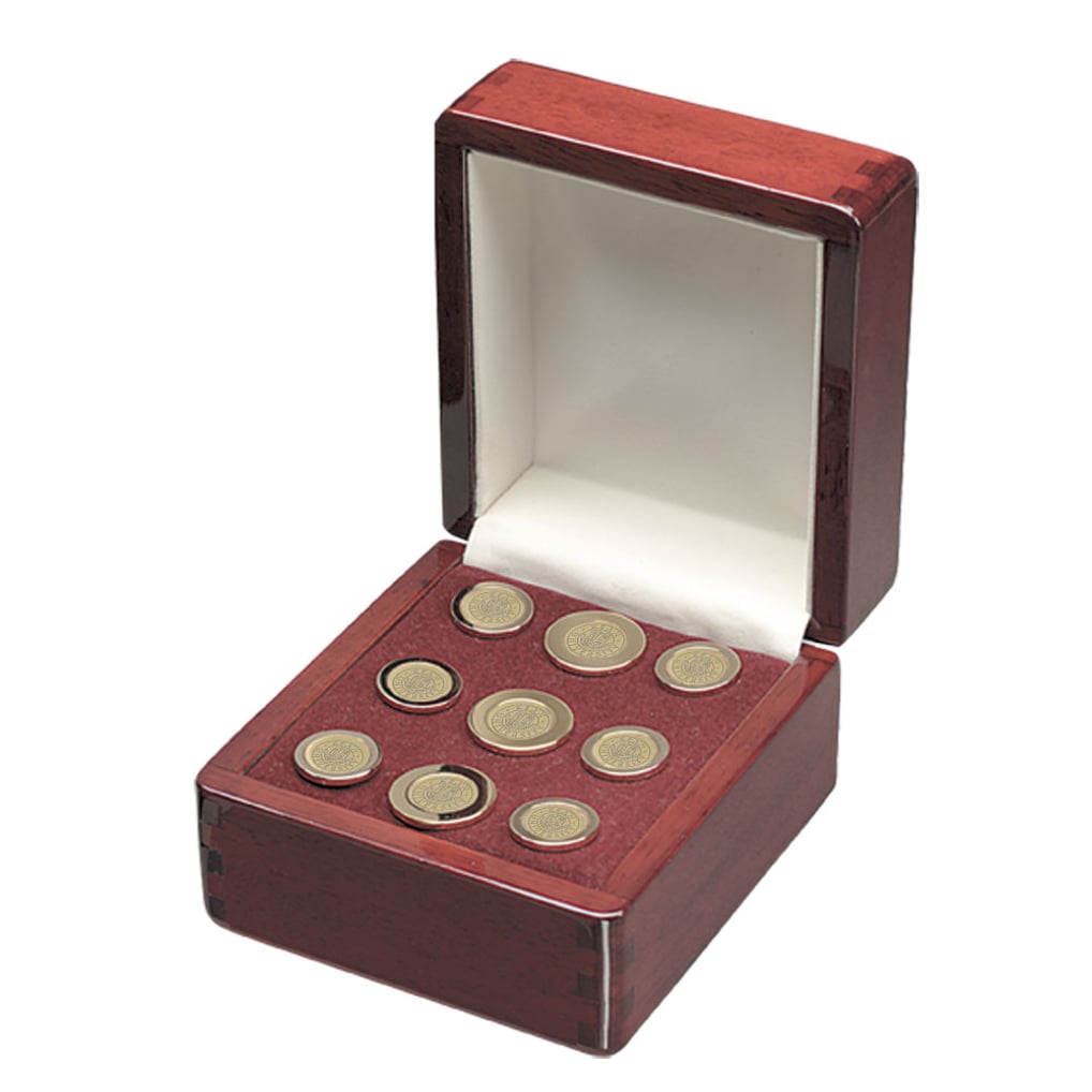 Kean University Cougars 9-Piece Blazer Button Set - Gold