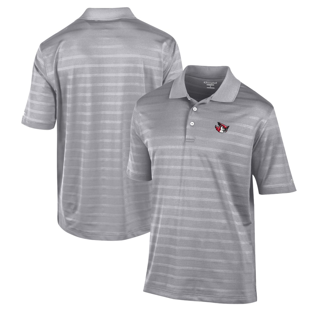 Keene State Owls Champion Textured Solid Polo - Gray