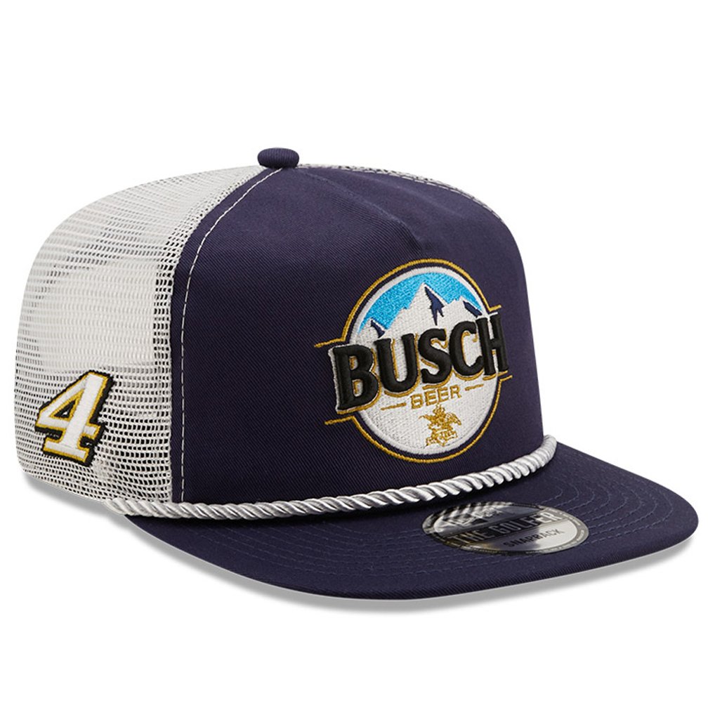 Kevin Harvick New Era Golfer Snapback Adjustable Hat - Navy/White