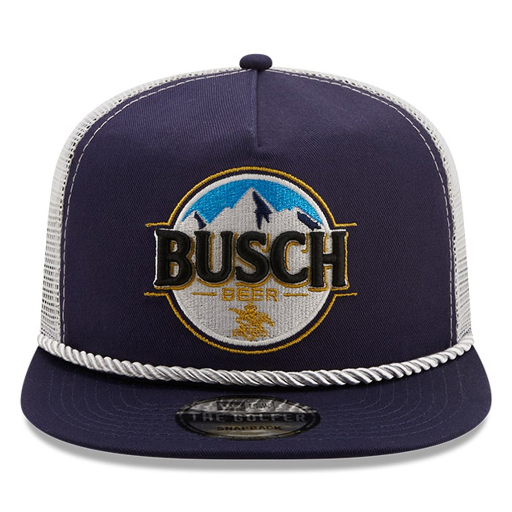 Kevin Harvick New Era Golfer Snapback Adjustable Hat - Navy/White