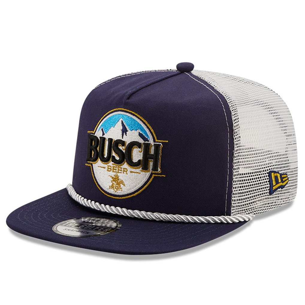 Kevin Harvick New Era Golfer Snapback Adjustable Hat - Navy/White