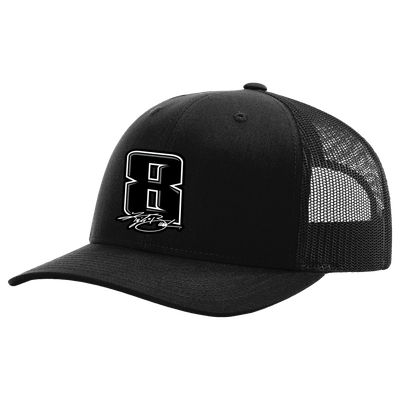 Kyle Busch Classic Ink Snapback Trucker Hat - Black