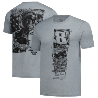 Kyle Busch Classic Ink Flag 2-Sport Tri-Blend T-Shirt - Heather Gray