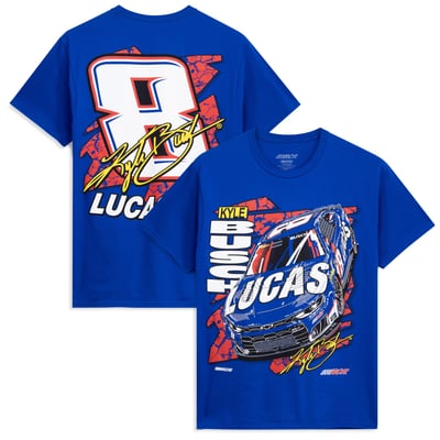 Kyle Busch Classic Ink #8 Lucas Oil Speed T-Shirt - Royal