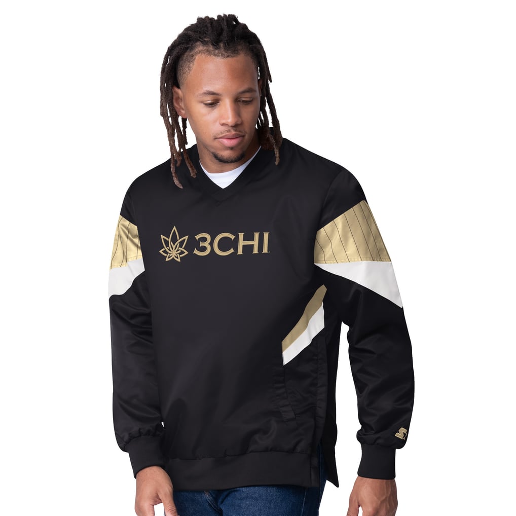  Kyle Busch Starter 3CHI Striker I V-Neck Pullover Jacket - Black