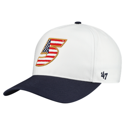 Kyle Larson '47 Flag Fill Two-Tone Team Adjustable Hitch Hat - White