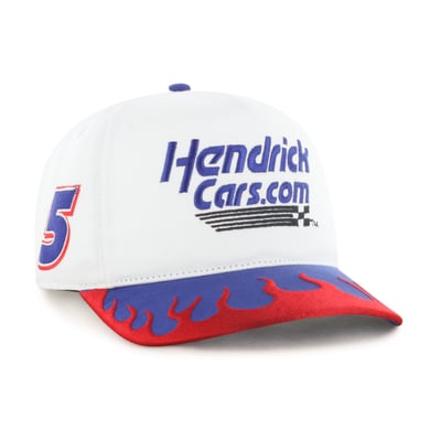  Kyle Larson '47 Flame Hitch Adjustable Hat - White/Red