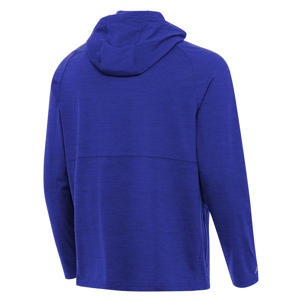 Kyle Larson Antigua Spikes Quarter-Zip Pullover Hoodie - Heather Royal
