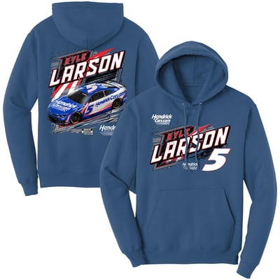 Kyle Larson Classic Ink HendrickCars.com Hoodie - Blue