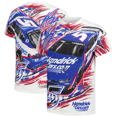 Kyle Larson Classic Ink Total Print T-Shirt - White