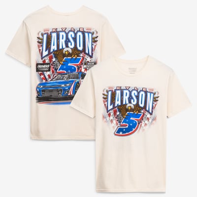  Kyle Larson Hendrick Motorsports Team Collection #5 Crewneck T-Shirt - Cream