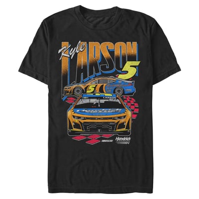 Kyle Larson Mad Engine  Graphic T-Shirt - Black