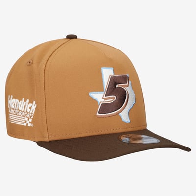 Kyle Larson New Era Texas A-Frame 9FIFTY Snapback Hat - Brown
