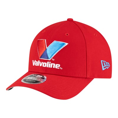Kyle Larson New Era Valvoline 9FORTY M-Crown Adjustable Hat - Red