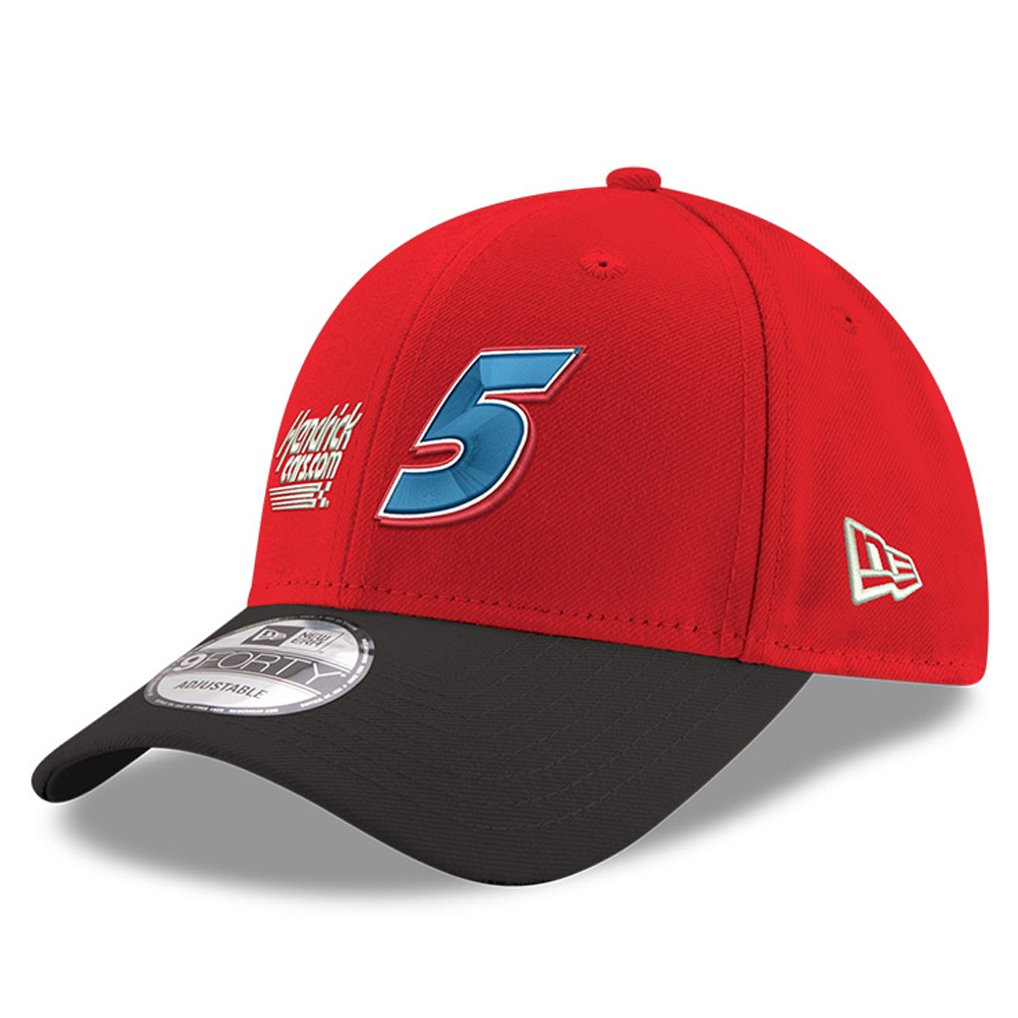 Kyle Larson New Era Double Whammy 9FIFTY Snapback Adjustable Hat - Scarlet/Black