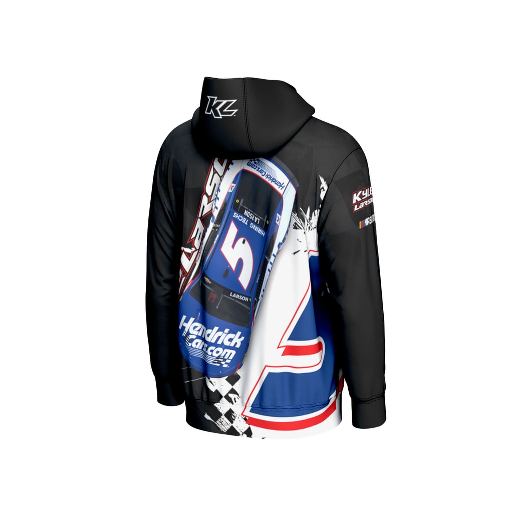  Kyle Larson ProSphere All Over Print Hoodie - Black
