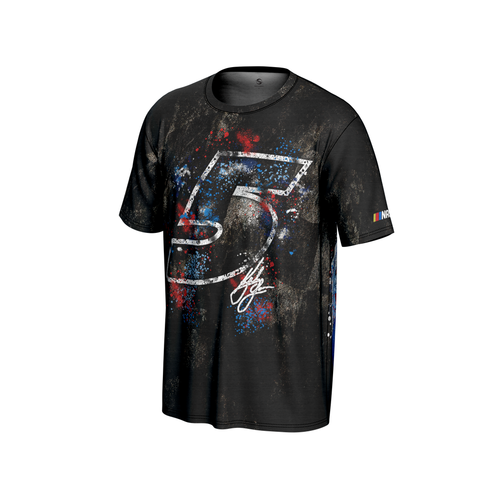  Kyle Larson ProSphere All Over Print T-Shirt - Black