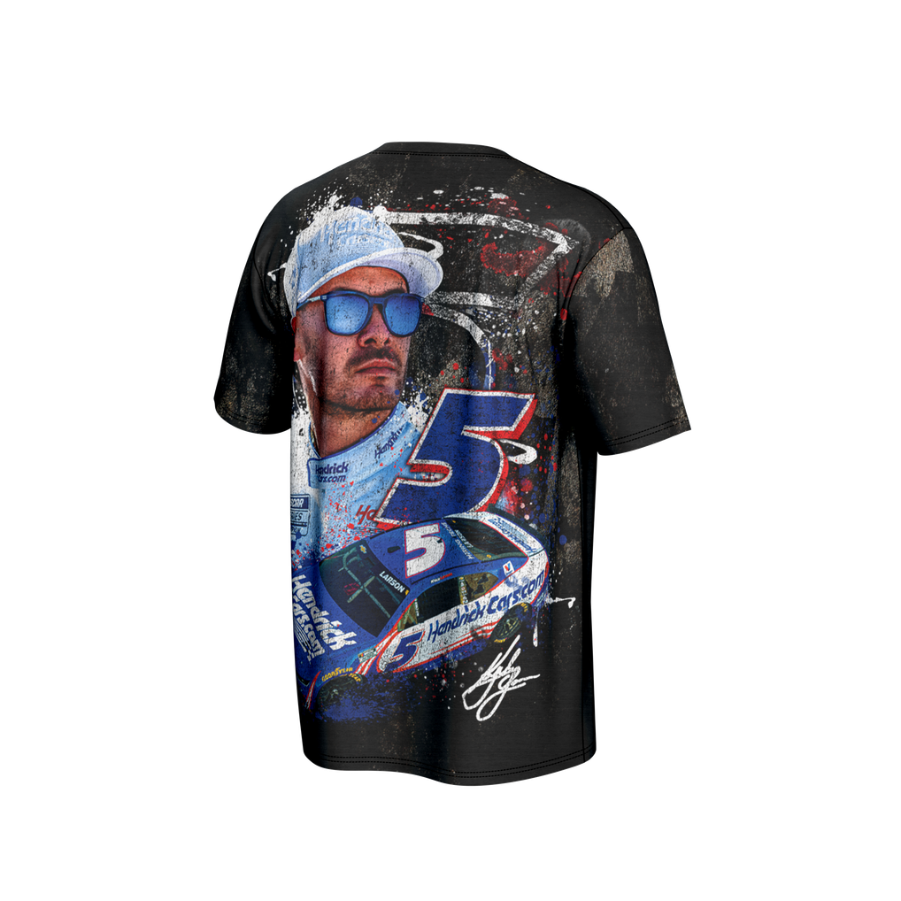  Kyle Larson ProSphere All Over Print T-Shirt - Black
