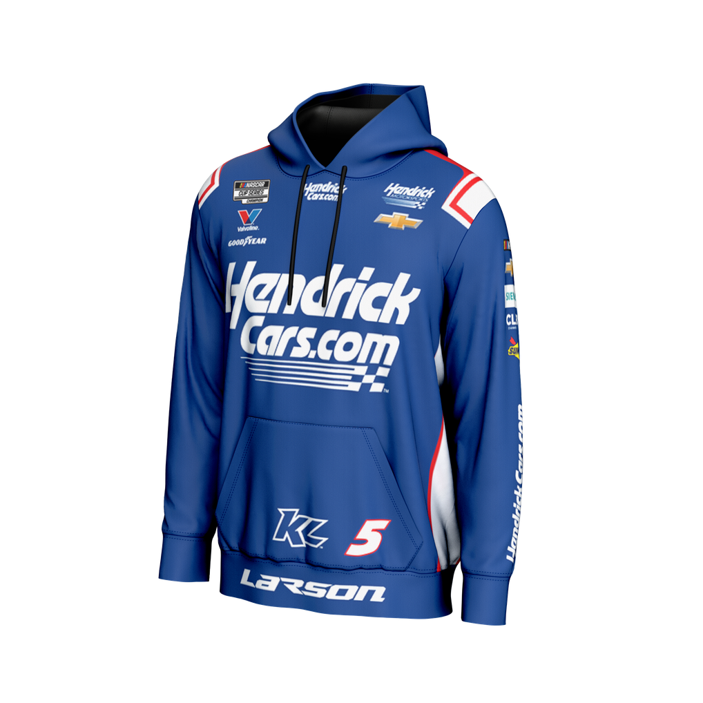  Kyle Larson ProSphere All Over Print Hoodie - Blue