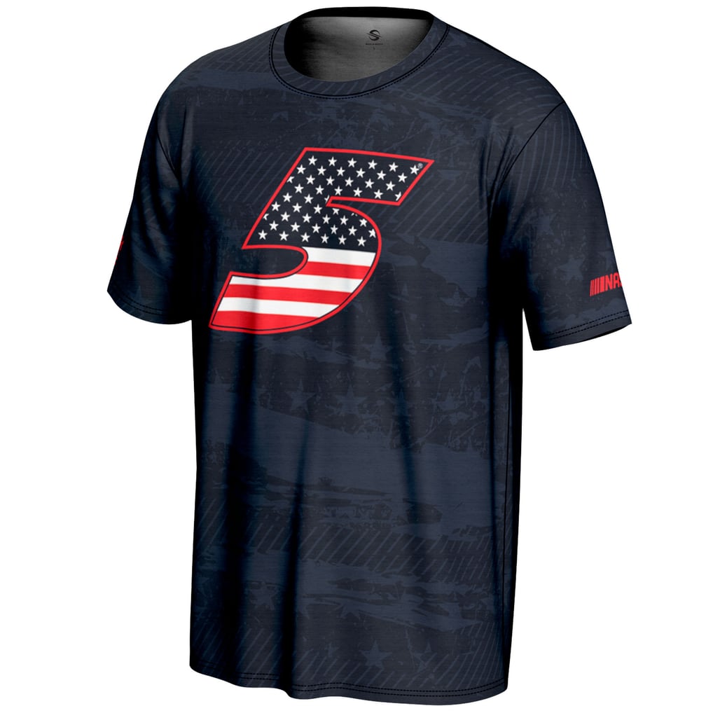 Kyle Larson ProSphere American Flag T-Shirt - Navy