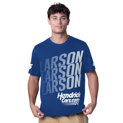  Kyle Larson Starter Hendrickcars.com All Star Extreme T-Shirt - Blue