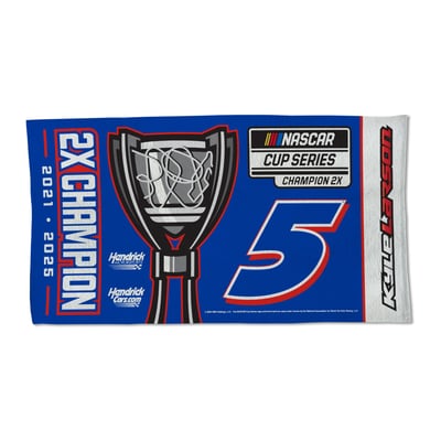  Kyle Larson WinCraft Two-Time NASCAR Cup Series Champion 22" x 42" On Track Celebration One-Sided Locker Room Towel