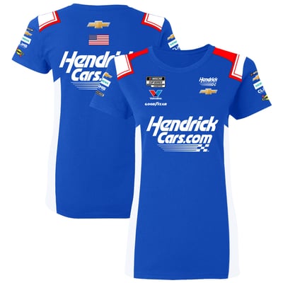  Kyle Larson Hendrick Motorsports Team Collection Women's HendrickCars.com Uniform T-Shirt - Blue