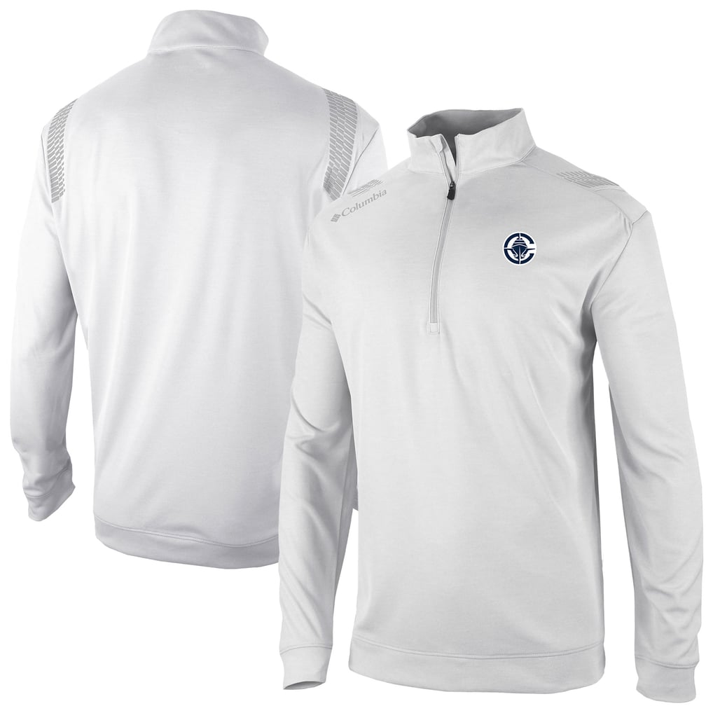LA Clippers Columbia Oakland Downs Omni-Wick Quarter-Zip Top - White