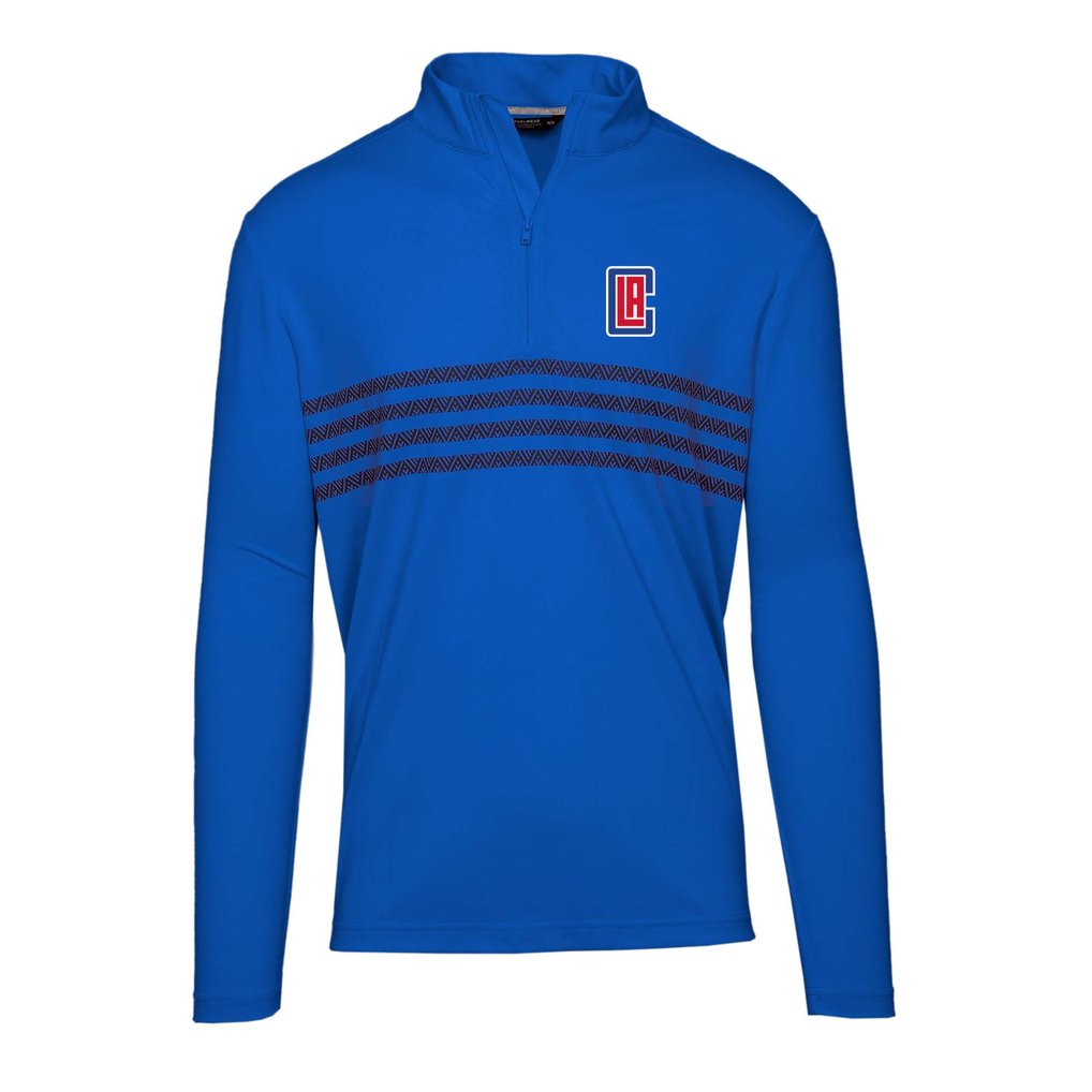  LA Clippers Levelwear Asher Insignia Core Quarter-Zip Pullover Top - Royal