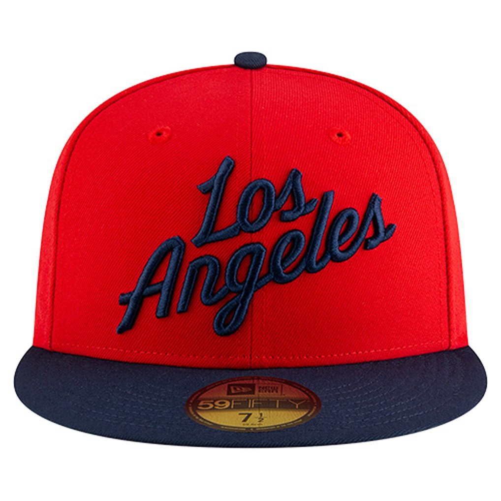  LA Clippers New Era Statement Edition Jersey Hook 59Fifty Fitted Hat - Red