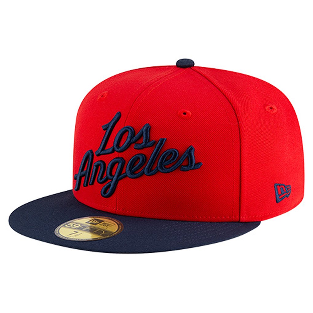  LA Clippers New Era Statement Edition Jersey Hook 59Fifty Fitted Hat - Red
