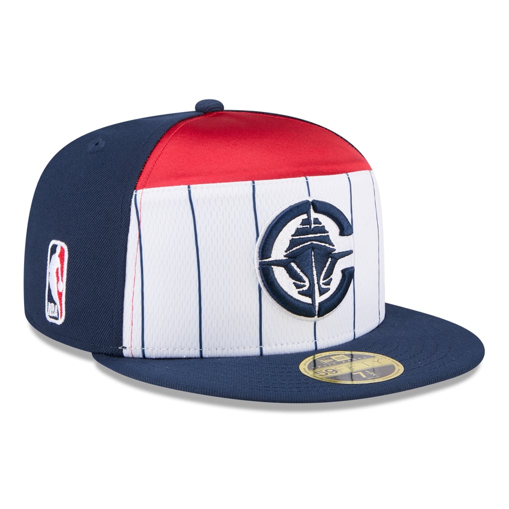  LA Clippers New Era 2025 NBA Tip Off Split Panel 59FIFTY Fitted Hat - White/Navy