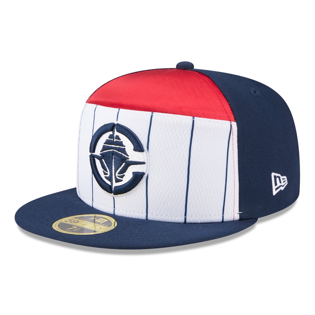  LA Clippers New Era 2025 NBA Tip Off Split Panel 59FIFTY Fitted Hat - White/Navy