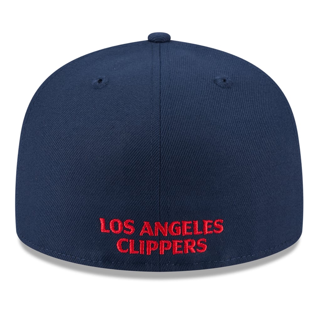  LA Clippers New Era 2025 NBA Tip Off Split Panel 59FIFTY Fitted Hat - White/Navy