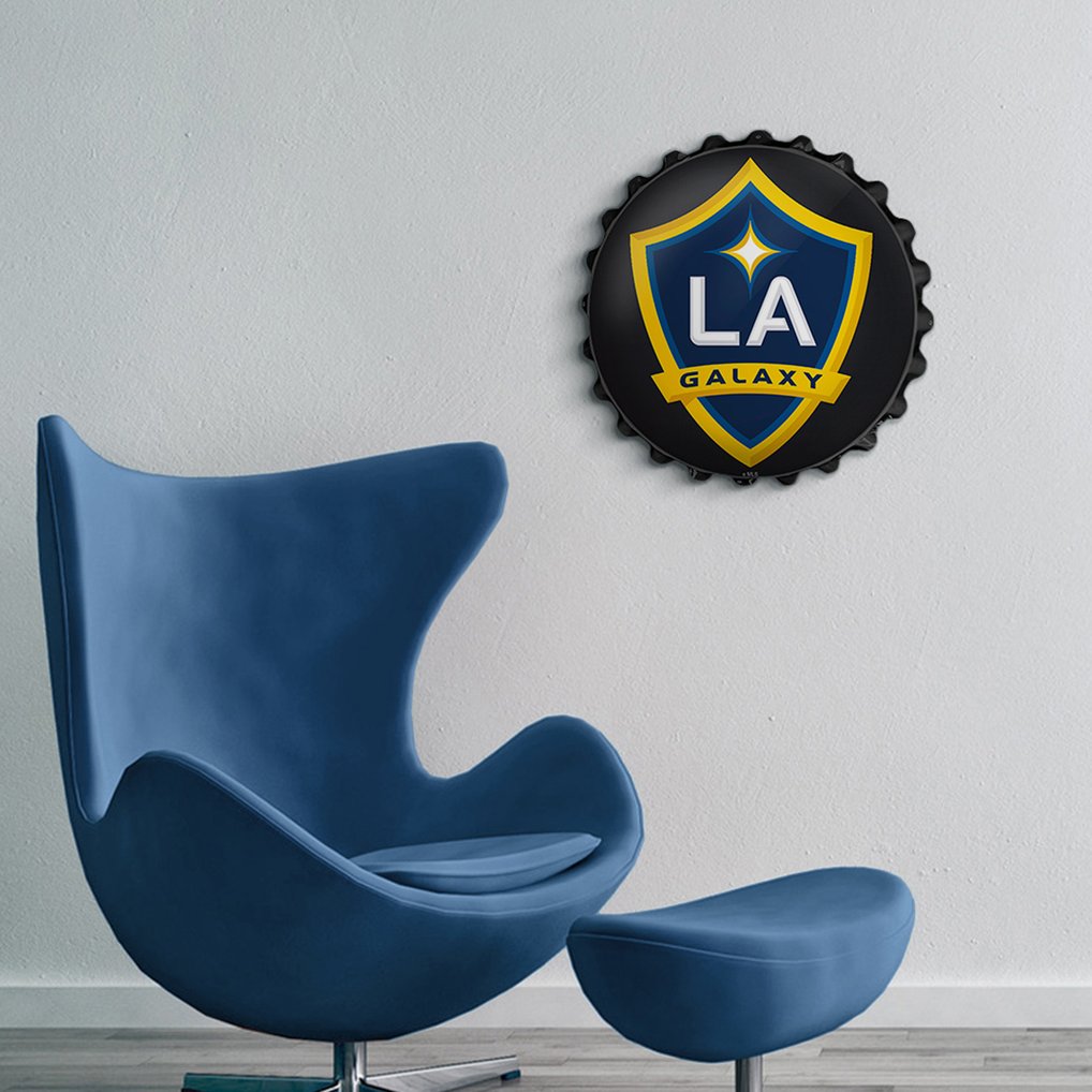LA Galaxy 18.5" Bottle Cap Wall Sign