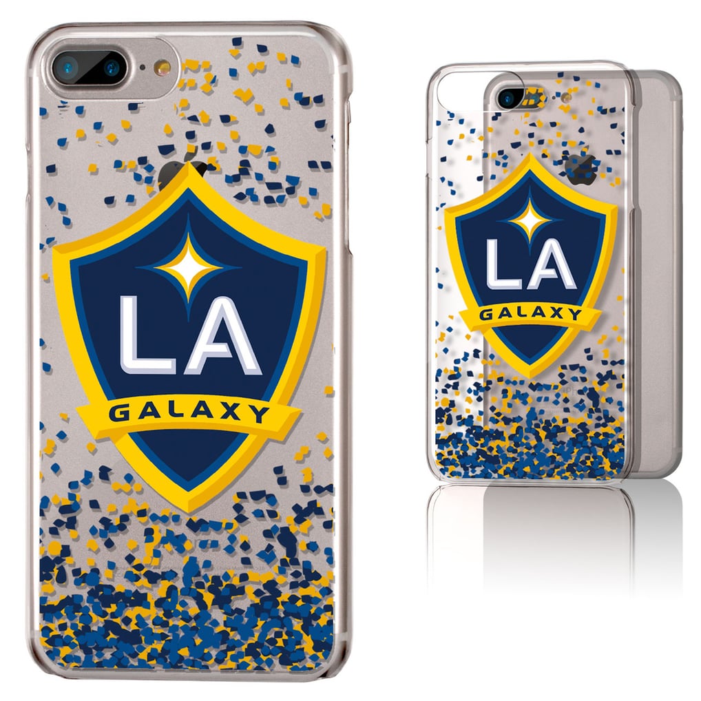 LA Galaxy iPhone Confetti Design Clear Case
