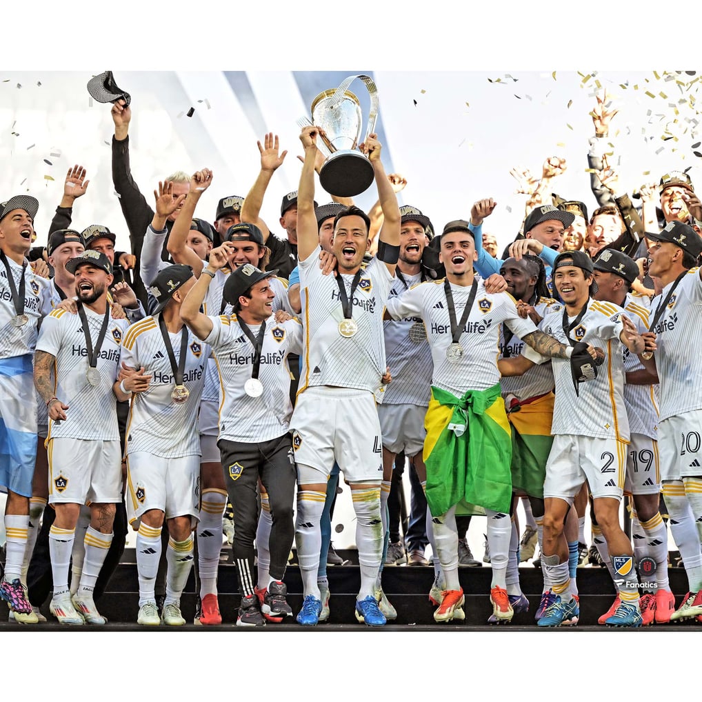 LA Galaxy Unsigned Fanatics Authentic 2024 MLS Cup Champions Celebration Photograph