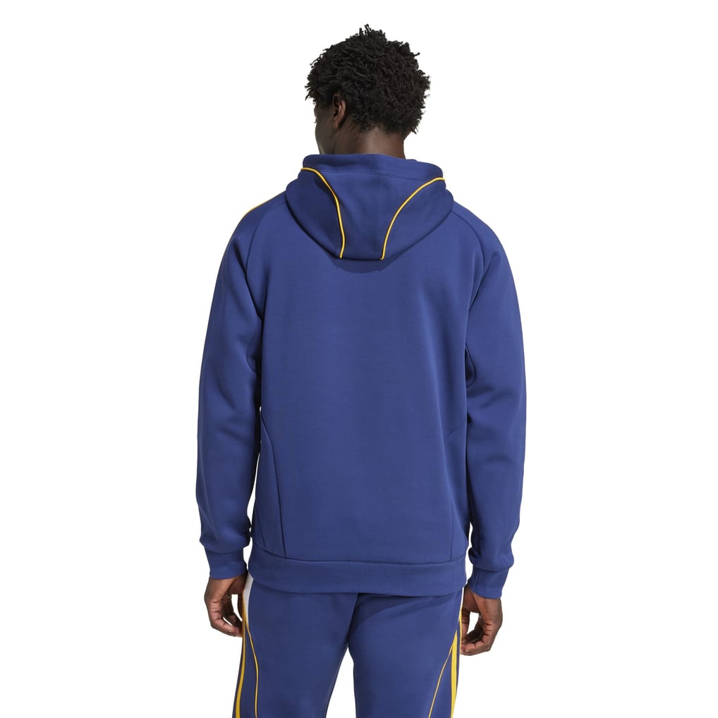 LA Galaxy adidas 2025 Travel Pullover Hoodie - Navy