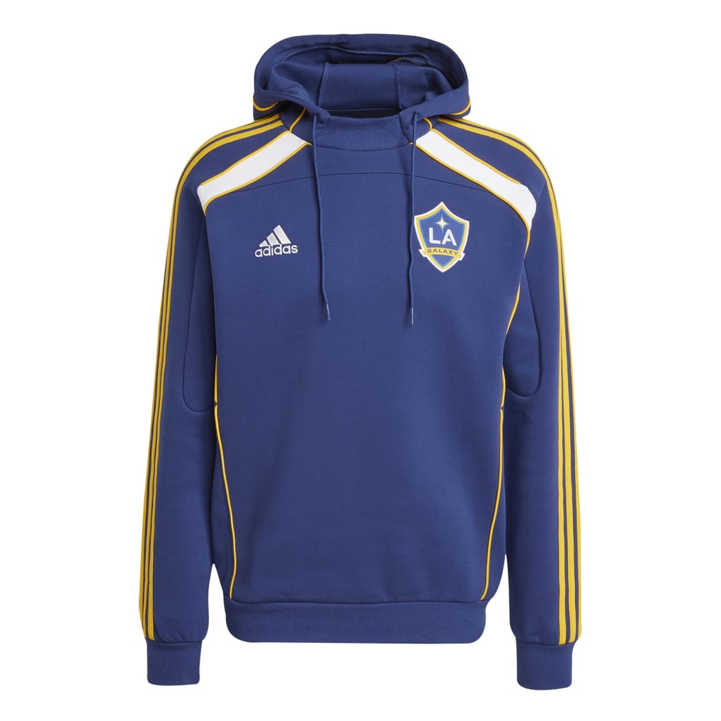 LA Galaxy adidas 2025 Travel Pullover Hoodie - Navy
