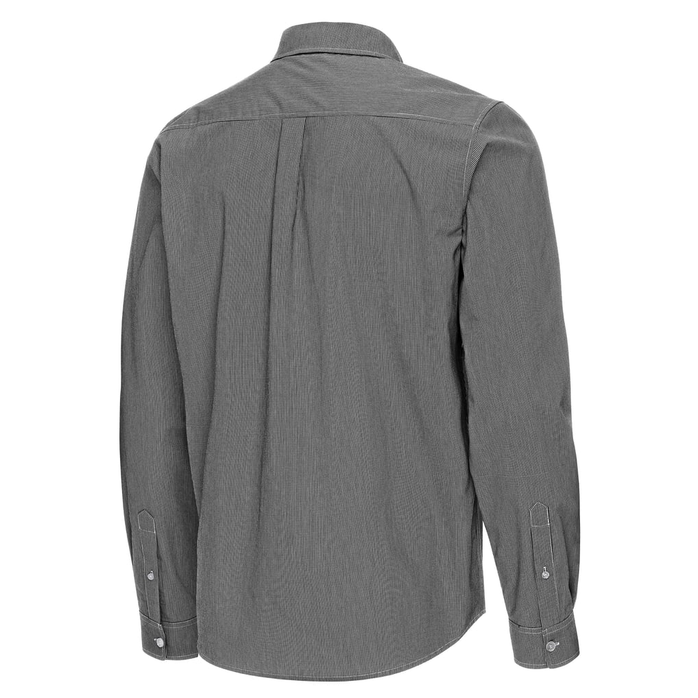LA Galaxy Antigua Porter Woven Tri-Blend Long Sleeve Button-Down Shirt - Black