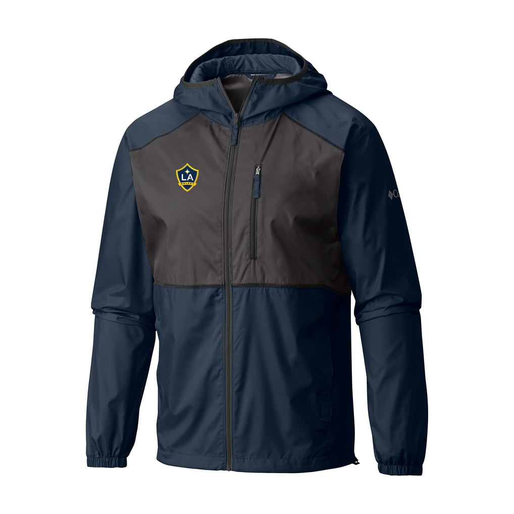LA Galaxy Columbia Flash Forward Lightweight Full-Zip Hooded Windbreaker - Navy
