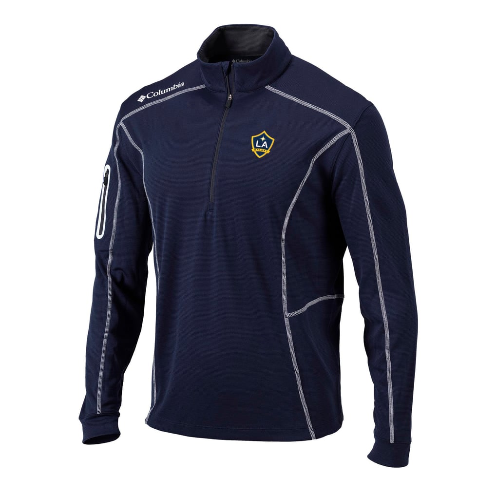 LA Galaxy Columbia Omni-Wick Shotgun Quarter-Zip Pullover - Navy